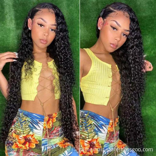 Wholesale Cheap Kinky Curly Raw Brazilian Hd Full Transparent Lace Front Wig Virgin Human Hair For Black Women Lace Frontal Wig